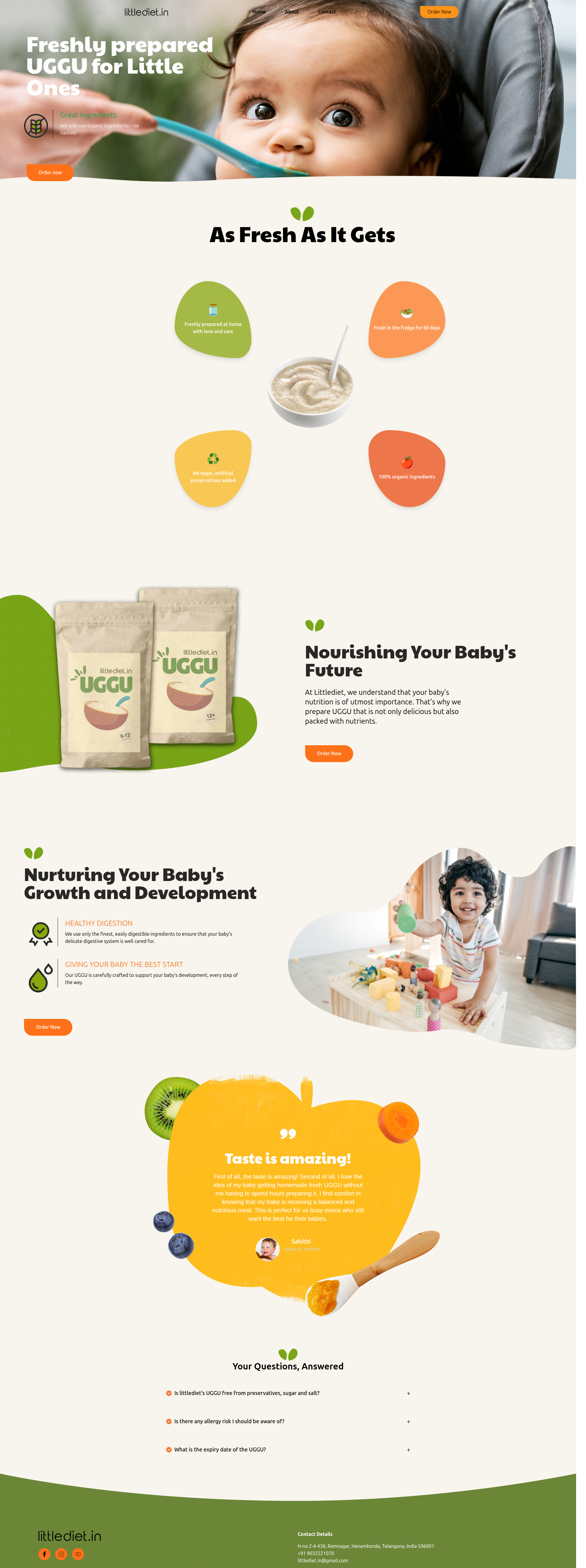 Little Diet E-commerce Website preview